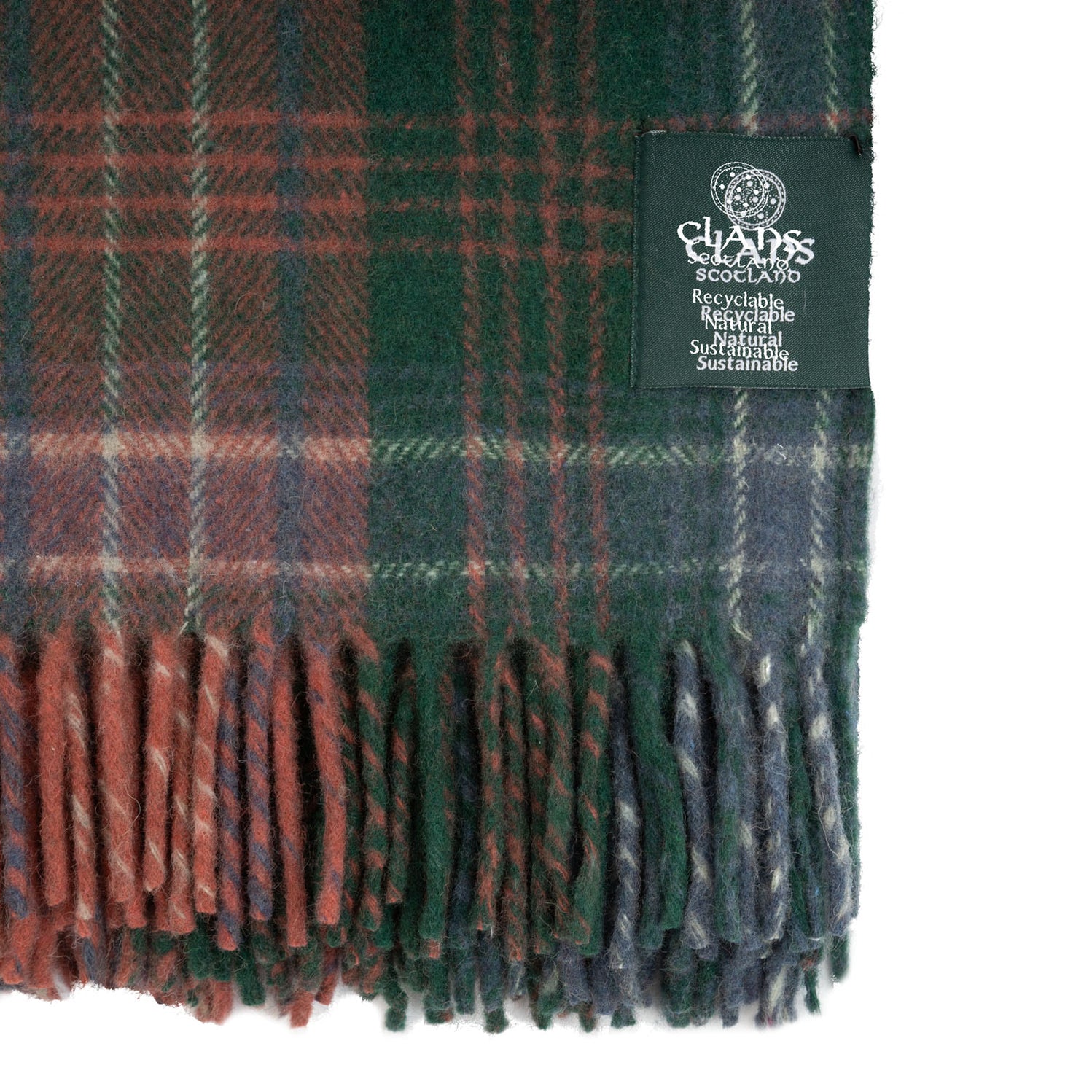 I LUV LTD Highland Scottish Wool Blanket Tartan Throw Buchanan Antique Large Sofa Throw 175c X