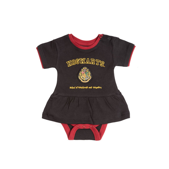 Hogwarts Baby Grow With Skirt - Heritage Of Scotland - BLACK