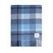 Hos 100% Lambswool Wide Scarf Medieval Check - Coniston/Wedgewood Blue - Heritage Of Scotland - Medieval Check - Coniston/Wedgewood Blue