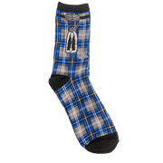 Instakilt Socks – Scottish Novelty Socks in Red, Blue, or Green (Cotton Blend) - Heritage Of Scotland - Blue