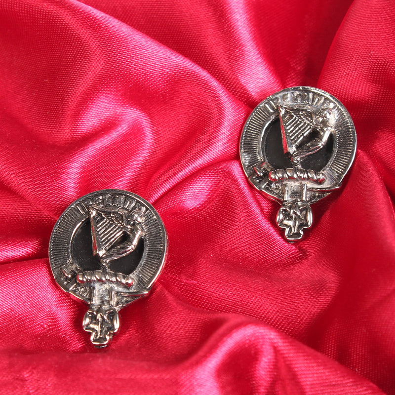 Ireland Clan Badge, Kilt Pin, Lapel Pin, Cufflinks, Keyring/Key Fob & Gift Set — Fine Pewter by Art Pewter — Made in Scotland (Shiny Finish) - Heritage Of Scotland - Cufflinks