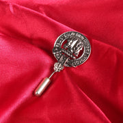 Irvine Clan Badge, Kilt Pin, Lapel Pin, Cufflinks, Keyring/Key Fob & Gift Set — Fine Pewter by Art Pewter — Made in Scotland (Shiny Finish) - Heritage Of Scotland - Lapel Pin