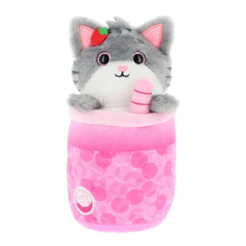 Keel Toys Café Cute Bubble Tea Soft Toys - Cat - Heritage Of Scotland -