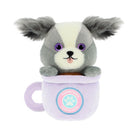 Keel Toys Café Cute Puppachino Soft Toys – Puppy Plush - Collie Purple - Heritage Of Scotland -
