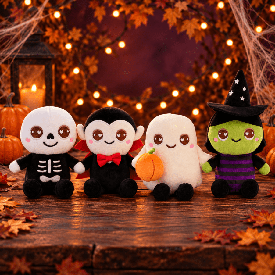 Keel Toys Halloween Spookamals Mini Soft Toys - Witch - Heritage Of Scotland -