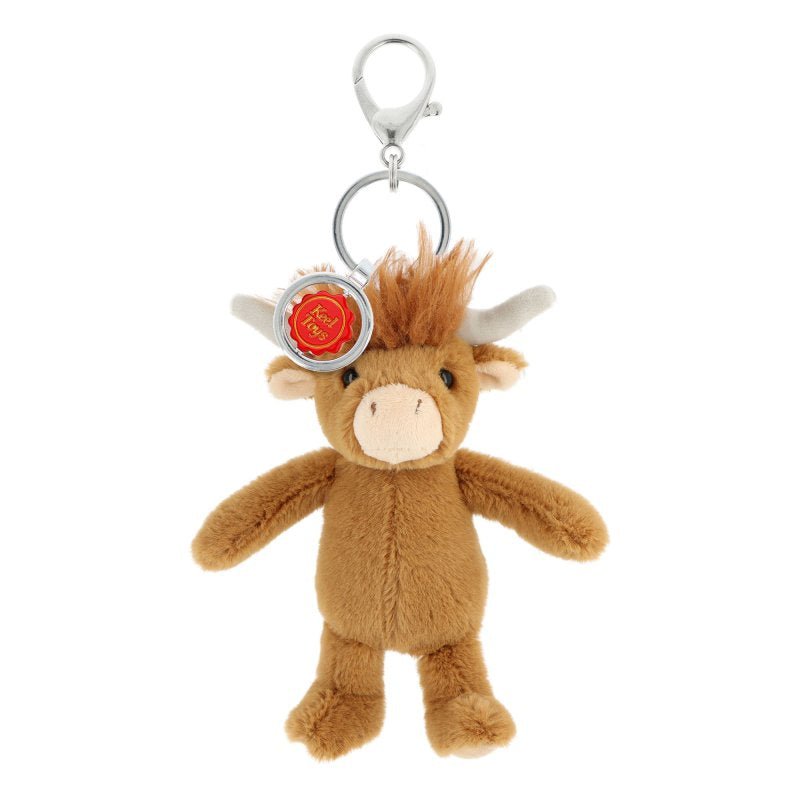 Keel Toys Keeleco Enchanted Highland Cow Bag Charm 14cm - Heritage Of Scotland -