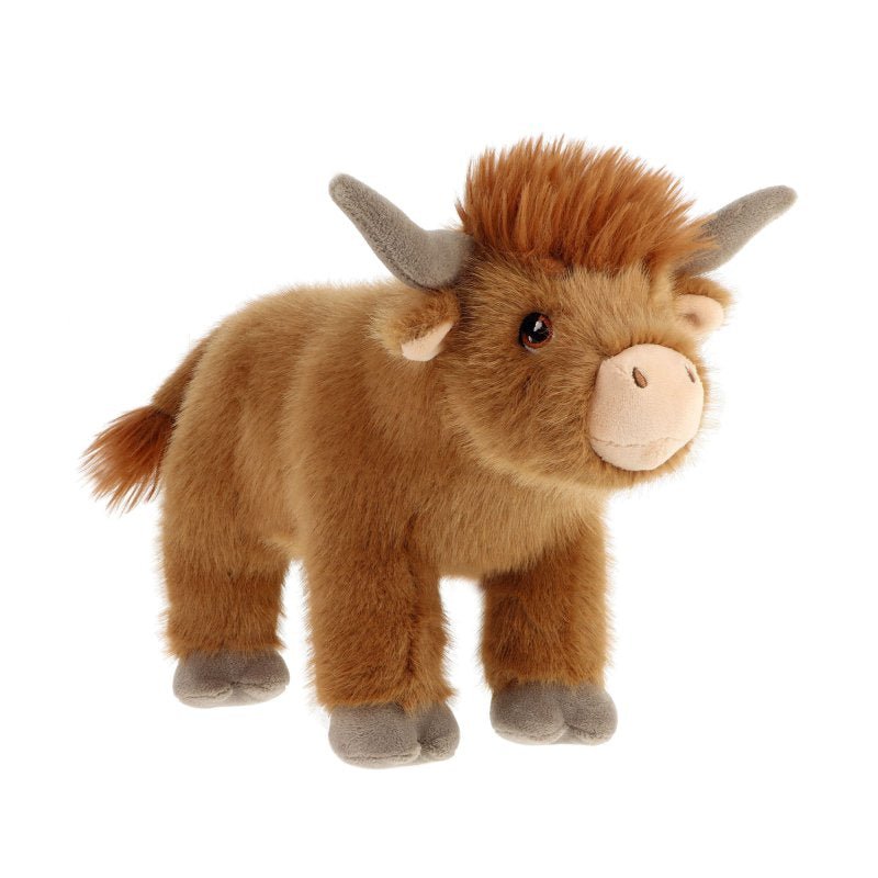 Keel Toys Keeleco Standing Highland Cow Plush 30cm - Heritage Of Scotland -
