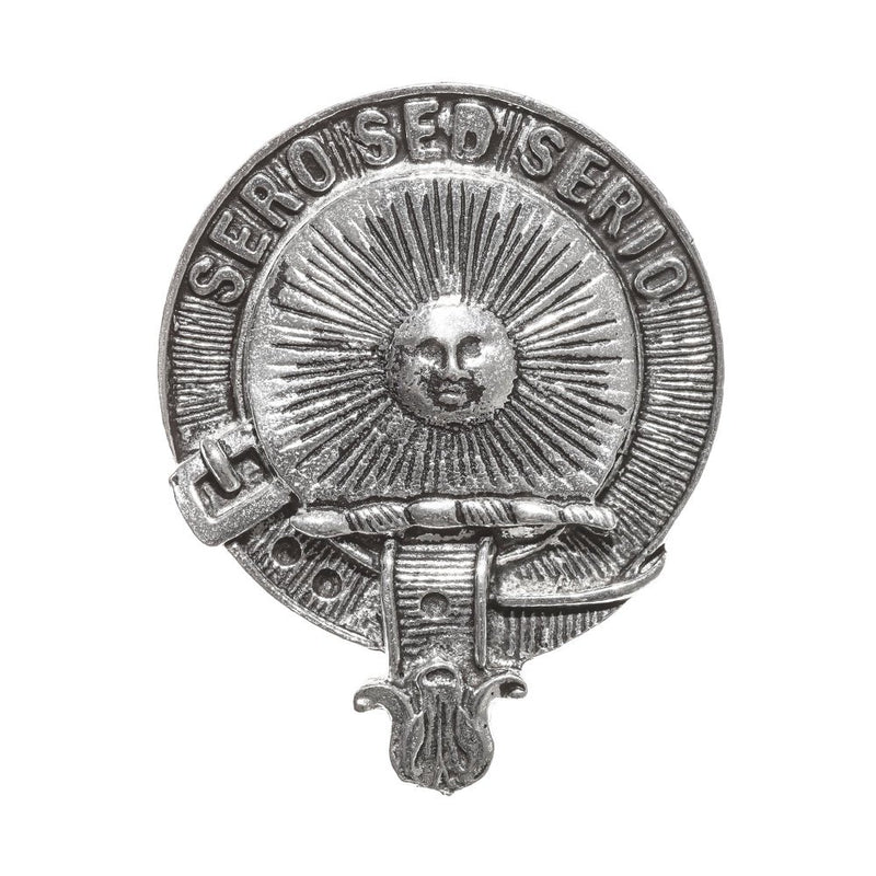 Kerr Clan Badge, Kilt Pin, Lapel Pin, Cufflinks, Keyring/Key Fob & Gift Set — Fine Pewter by Art Pewter — Made in Scotland (Shiny Finish) - Heritage Of Scotland - Badge