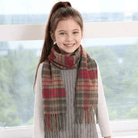 Kids 100% Cashmere Tartan Mini Scarf - BUCHANAN AUTUMN - Heritage Of Scotland -