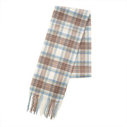 Kids 100% Cashmere Tartan Mini Scarf - STEWART MUTED BLUE - Heritage Of Scotland -