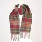 Kids 100% Lambswool Tartan Mini Scarf – Soft Children’s Wool Scarf - BUCHANAN AUTUMN - Heritage Of Scotland -