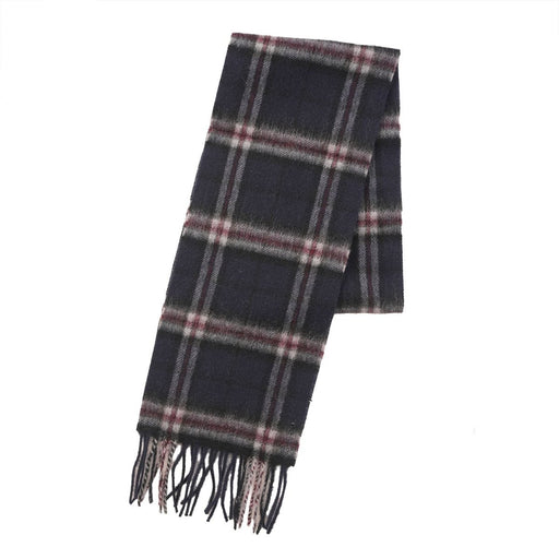 Kids 100% Lambswool Tartan Mini Scarf – Soft Children’s Wool Scarf - THOMSON NAVY - Heritage Of Scotland -