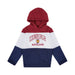 Kids Edinburgh 3 Panel Hooded Top - Heritage Of Scotland - MAROON/WHITE/NAVY