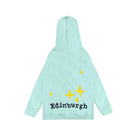 Kids Edinburgh Hoodie 3D Puff Printed - Sweatshirt with Saltire Design - Aqua - Heritage Of Scotland - 0-1 YEARS