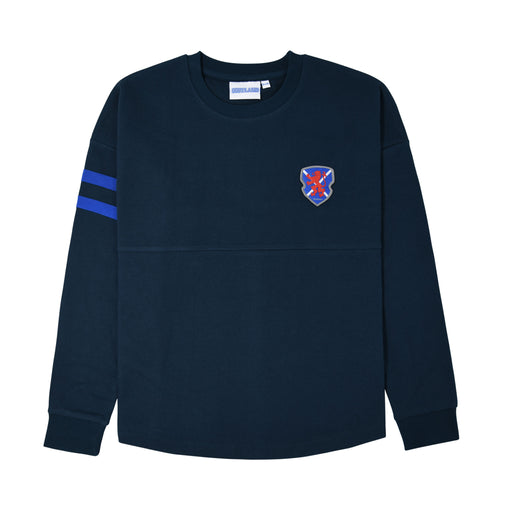 Kids Edinburgh Varsity Oversized Sweat - Heritage Of Scotland - NAVY