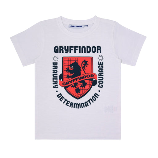Kids Gryffindor Tshirt - Heritage Of Scotland - WHITE MARL