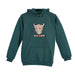 Kids Pastel Highland Cow Hooded Top Teal Teal - Heritage Of Scotland - TEAL