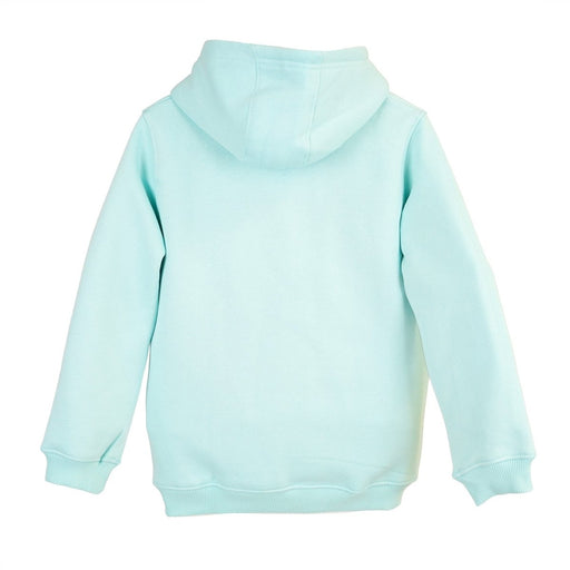 Kids Pastel Highland Cow Hoodie Aqua – Warm Scotland Hoodie for Children - Heritage Of Scotland - AQUA