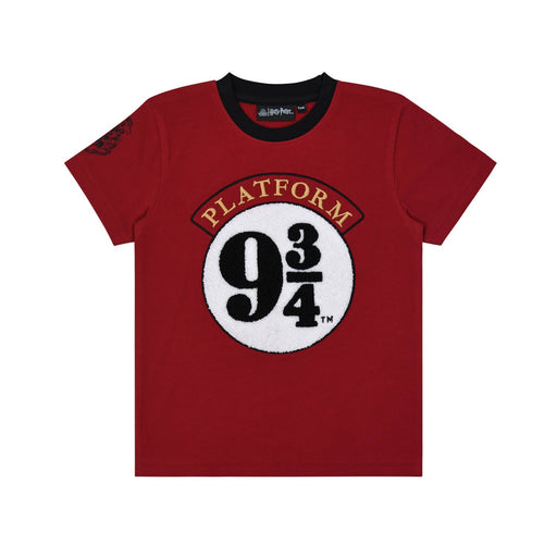 Kids Platform 9 3/4 T-Shirt - Heritage Of Scotland - BURGUNDY