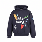 Kids Scotland 3D Puff Hoodie Navy – Children’s Hooded Sweatshirt - Heritage Of Scotland - 0 - 1 YEARS