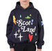Kids Scotland 3D Puff Print Hoodie Navy – Children’s Hooded Sweatshirt - Heritage Of Scotland - 0 - 1 YEARS