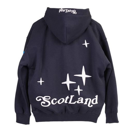 Kids Scotland 3D Puff Print Hoodie Navy – Children’s Hooded Sweatshirt - Heritage Of Scotland - 0 - 1 YEARS