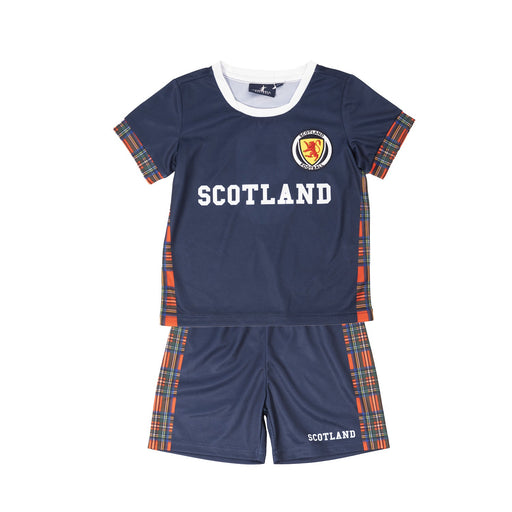 Kids Scotland Football Kit - Heritage Of Scotland - NAVY/RED