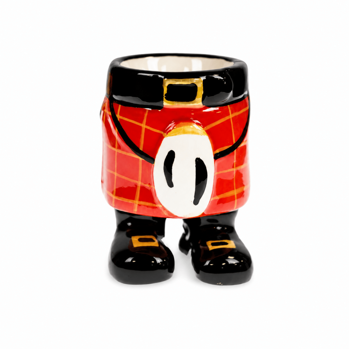 Kilt Egg Cup - RED - Heritage Of Scotland -