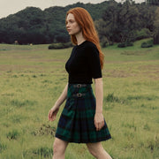 Ladies Deluxe Billie Kilted Skirt Black Watch - Heritage Of Scotland - Black Watch