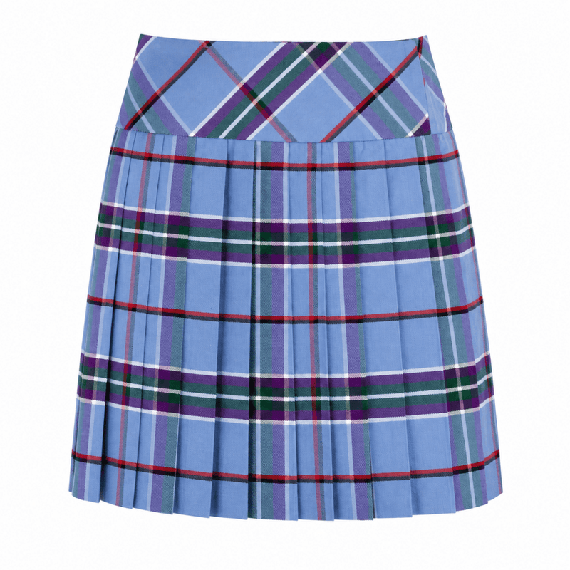 Ladies Deluxe Billie Kilted Skirt World Peace Tartan - Heritage Of Scotland - World Peace Tartan