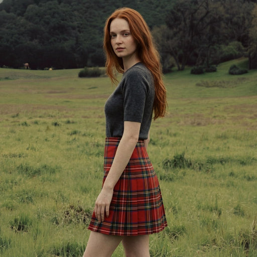 Ladies Deluxe Tartan Kilted Skirt Stewart Royal - Heritage Of Scotland - Stewart Royal