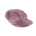 Ladies Heddle & Reed Baker Cap 100% Wool - Heritage Of Scotland - LILAC CHECK
