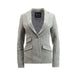 Ladies Iona Harris Tweed Jacket Furn20 - 05 Grey Hb - Heritage Of Scotland - FURN20 - 05 GREY HB