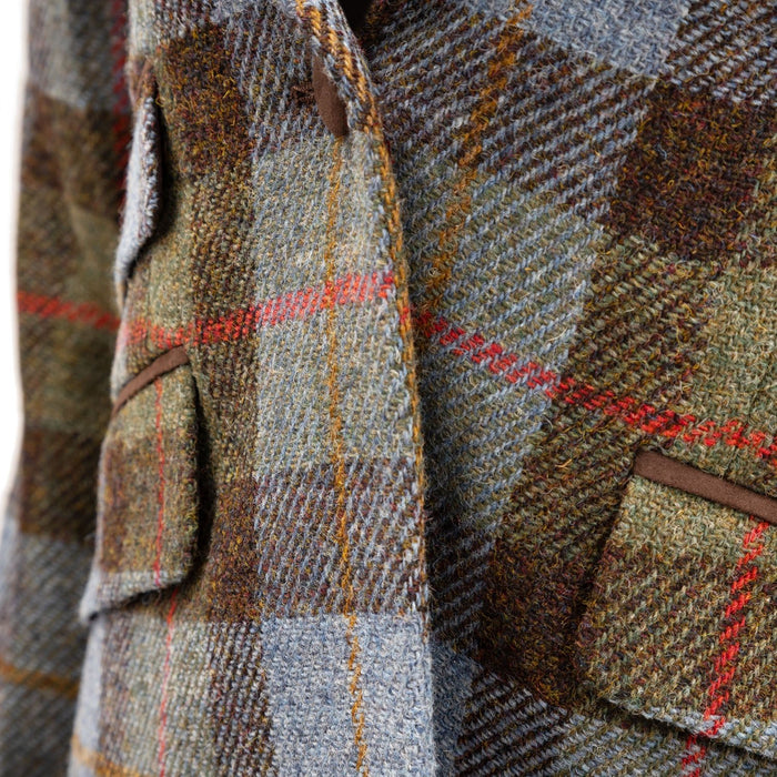 Ladies Iona Harris Tweed Jacket Lovat Check - Heritage Of Scotland - LOVAT CHECK