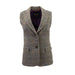 Ladie's Mairi Harris Tweed Waistcoat Natural Check - Heritage Of Scotland - NATURAL CHECK