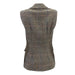 Ladie's Mairi Harris Tweed Waistcoat Natural Check - Heritage Of Scotland - NATURAL CHECK