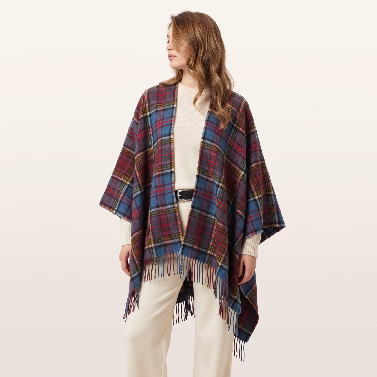 Ladies Mini Cape Edinburgh 100% Lambswool - Anderson - Heritage Of Scotland -