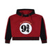 Ladies Platform 9 3/4 Crop Hoodie - Heritage Of Scotland - BURGUNDY