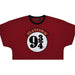 Ladies Platform 9 3/4 Crop T-Shirt - Heritage Of Scotland - BURGUNDY