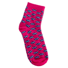 Ladies Scottish Socks – Highland Coo or Pink Multi Saltire (UK 4–7) - Heritage Of Scotland - Multi Saltire