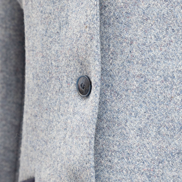 Ladies Skye Harris Tweed Jacket Blue Herringbone - Heritage Of Scotland - BLUE HERRINGBONE