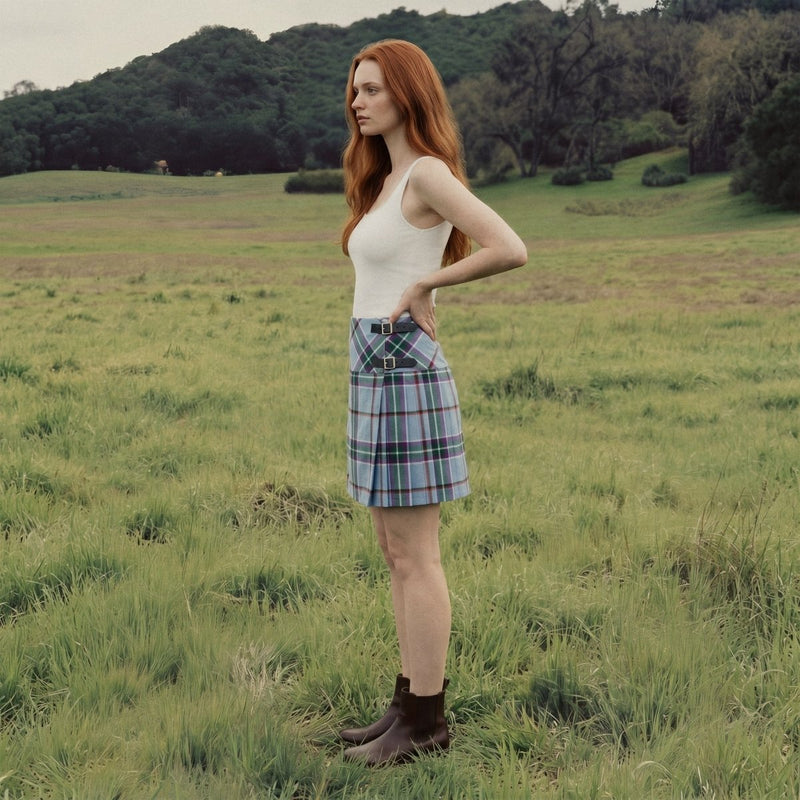 Ladies Tartan Billie Kilted Skirt - Heritage Of Scotland - World Peace Tartan