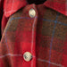 Ladies Vivienne Harris Tweed Poncho Ha222 - A1 Red Check - Heritage Of Scotland - HA222 - A1 RED CHECK