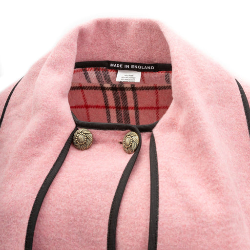 Ladies Wool Blend Reversible Cape Pink - Heritage Of Scotland - PINK