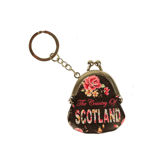 Lena Keyholder Flower Scotland - Heritage Of Scotland - BLACK/ROSE