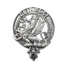 Leslie Clan Badge, Kilt Pin, Lapel Pin, Cufflinks, Keyring/Key Fob & Gift Set — Fine Pewter by Art Pewter — Made in Scotland (Shiny Finish) - Heritage Of Scotland - Badge