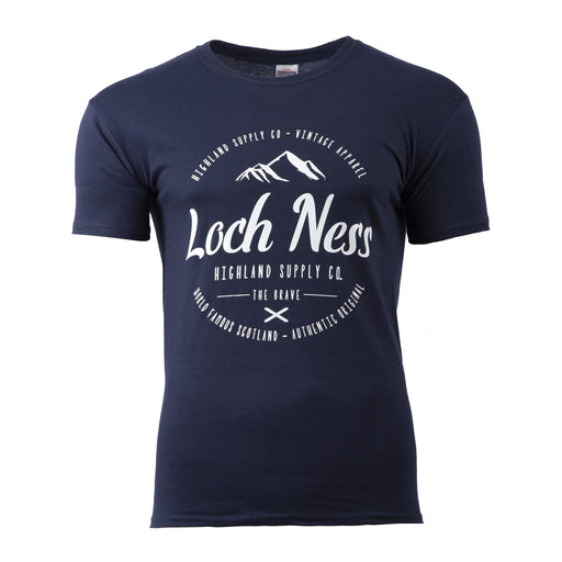 Lochness Highland Supply Tshirt - Heritage Of Scotland - NAVY
