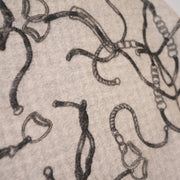 Luxury Chain Print Cashmere Cape - GREY - Heritage Of Scotland -