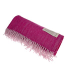 Luxury Herringbone Wool Knit Knee Blanket - Heritage Of Scotland - PINK