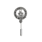 MacDonald of Clanranald Clan Badge, Kilt Pin, Lapel Pin, Cufflinks, Keyring/Key Fob & Gift Set — Fine Pewter by Art Pewter — Made in Scotland (Shiny Finish) - Heritage Of Scotland - Lapel Pin